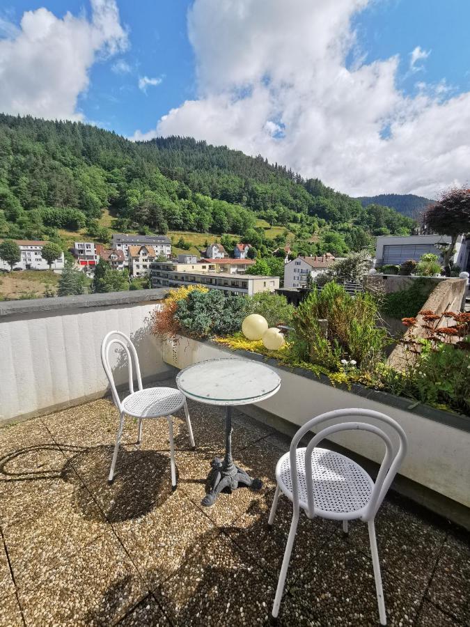Terrassenwohnung Mit Toller Aussicht & Zentrumsnah Hornberg Buitenkant foto